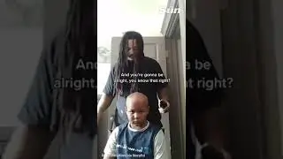 Dad shaves off dreads in solidarity with son with cancer ❤️ No greater love