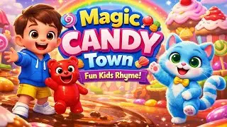Magic Candy Town | Candy City | Kid rhyme | Rhyme Buds | Poem for kids | Fun poem | English Poem