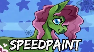 Art Fight Speedpaint || Moss Blossom || Crystal VS Fossil 2025