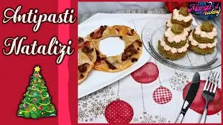 Due idee per ANTIPASTI NATALIZI🎄alberelli al PESTO e SALMONE 😍GHIRLANDE di SFOGLIA