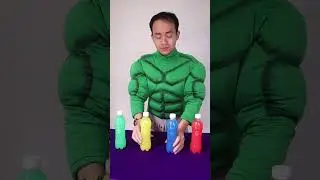 Red Spiderman Ft Green Hulk Drink Toy True Or False Comedy Video Su Cute #Shorts