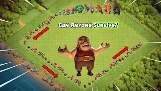Most Longest Traps Challenge with 1 Temporary Troop - Clash of Clans