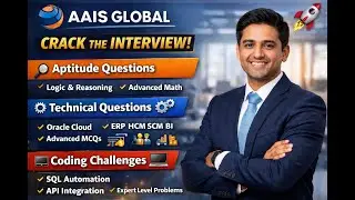 🎓AAIS Global Oracle Cloud, Associate Consultant Interview Questions 💼Aptitude + Technical + Coding 💻