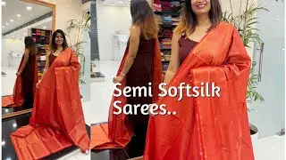 Budget Friendly Function Wear Semi SoftSilk Sarees..