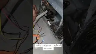 Noisey refrigerator....replaced fun motor in Syokimau 0790076362#LG #fridge #repair