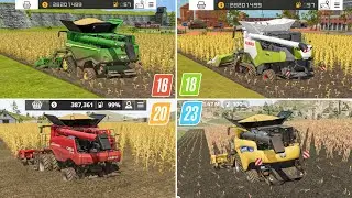Fs16 vs Fs18 vs Fs20 vs Fs23 | Harvester In Mud | Timelapse |