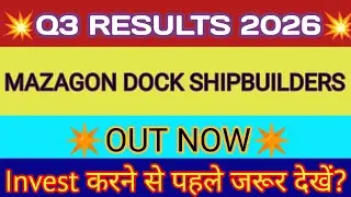 Mazagon Dock Q3 Results 2026 🔴 Mazagon Dock Results Today 🔴 Mazagon Dock Share Latest News