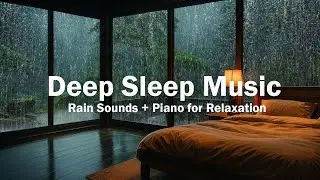 Relaxing Sleep Music &ndash; Healing Night Rain & Slow Piano for Deep Sleep, Stress Relief &ndash; Sleep Music