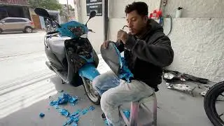 TIREI TODO O ENVELOPAMENTO DA MINHA MOTO * vou mudar a cor ??!!🤯