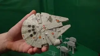 STAR WARS COMMAND 2014 Toy Game Review Millennium Falcon AT-AT