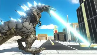 Ремастеринг &laquo;Годзиллы&raquo; вторгается в город &mdash; Animal Revolt Battle Simulator