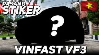 PASANG CUTTING STIKER BUAT VINFAST VF3, LOOKNYA DIBIKIN HURUF V UNTUK VINFAST