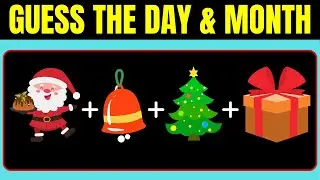 Guess The Day and Month By Emoji  | Emoji Quiz | Guess the Emoji Challenge✍😂