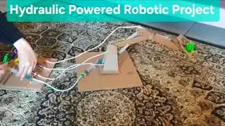 Hydraulic Powered Robotic project #project #robotics #video  #youtubevideo 