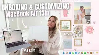 UNBOXING AND CUSTOMIZING 2026 MACBOOK AIR 13'', M4 CHIP