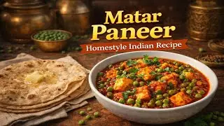 Matar Paneer Without Onion Garlic 😋 | Satvik Homestyle Recipe