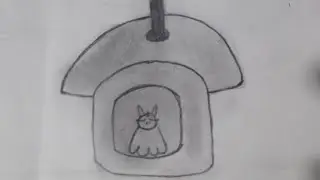 How to Draw a Sketch of Table Lamp with Cat | Table Lamp | Cat | Sketch |