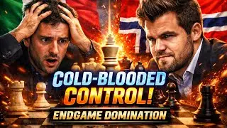 Cold-Blooded Control: Magnus Carlsen Crushes His Opponent in a Masterclass Endgame