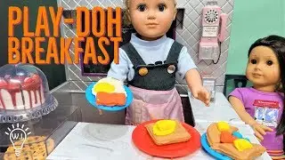 PlayDoh Breakfast Our Generation Diner and American Girl