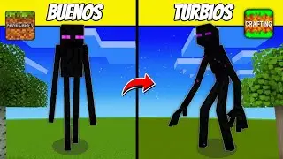 Textura de Minecraft VS Crafting and building | ¡Esto da miedo!