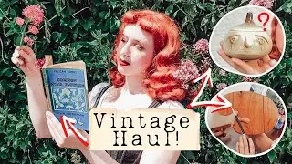 Vintage Thrift Haul! // Home Decor, Books, Patterns + more!
