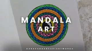 Easy mandala art | freehand mandala | darakshaansariartworks 