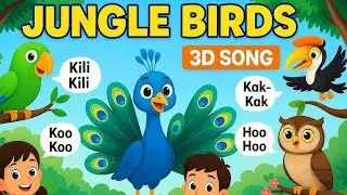 Bird Song for Kids 🐦 | Learn Bird Sounds & Movements | Cute Preschool Song | Fun Nursery Rhymes 