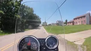 Royal Enfield Himalayan BS4 ride on a cool back road in Lower Burrell.