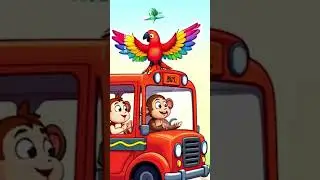 Wheels on the Bus #Shorts | @Giggle.GalaxyX  Nursery Rhymes and Kids Songs