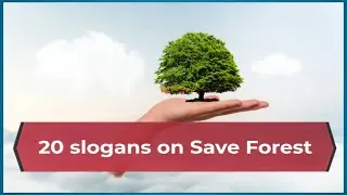 Slogans on Save Forest / Save Forest Slogans .