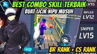 LICIK (NIPU BEST COMBO) KOMBINASI SKILL KARAKETER FREE FIRE TERBAIK BR RANK & CS RANK