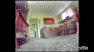 Gemfan 2035 vs Emax Avan 2x2.4x4 on CinePro 4k