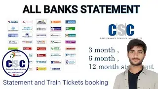 All Banks statements just in 5min CSC | CSC CENTRE | SHANKAR | TELUGU 2025