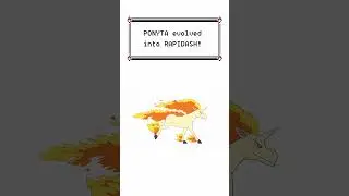 Ponyta  Evolves! Pokemon Evolution Animation #shorts