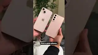 Galaxy S22 & iPhone 13 Pink color - Which to choose? 🔥#shorts