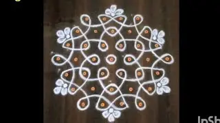 7*4 Daily rangoli | Simple rangoli | Easy rangoli | beginnersrangoli | #gssrangoli