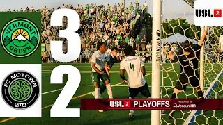 Vermont Green FC vs FC Motown STA | 2025 USL League Two | Full Match Highlights | 3-2