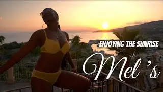 Mel's enjoying the sunrise, Tropea , Calabria, Italy &bull; GD Films &bull; July 2025