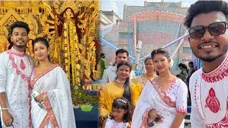 নতুন সাজে মহাঅষ্টমী দুর্গাপূজা