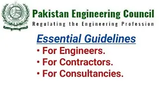 PEC basic Guidelines for Engineers Contractors in PEC | Pakistan Engineering Council