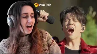 Реакция на выступление Димаша Кудайбергена - FIRE (Live at Voice Beyond Horizon) BIRTHDAY LIVE!