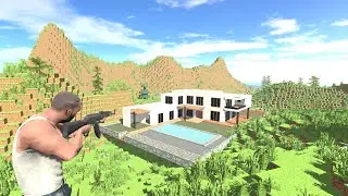 Franklin Old House Stuck in Minecraft World - INDIAN BIKES DRIVING 3D