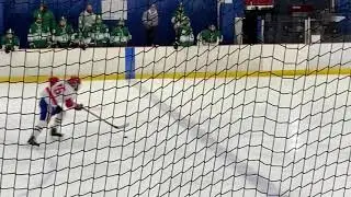 Brick's Kevin Toye denies Ocean's Patrick Olenski on a breakaway in the final minute.