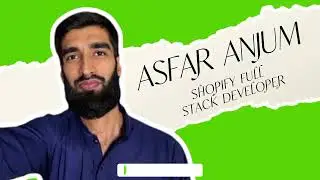 Certified Shopify Developer | Upwork Intro Video by Asfar Anjum