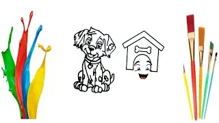 How To Draw A Dog Step By Step🐩🤡🐕🌈 | Dog Drawing Easy #howto