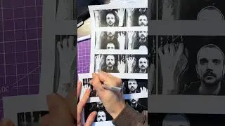 mixed media animation process vs results  #mixedmedia #mixedmediaanimation #animation #handmade