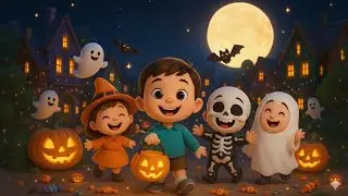Trick or Treat 🎃 | Cute Halloween Kids Song | 3D Cartoon Music Video