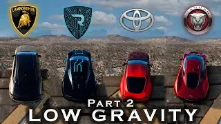 Cars jump on ultimate sky ramp + low gravity Part 2│ Forza Horizon 5 │ Gameplay │#forzahorizon5
