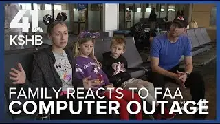 Family struggles with travel after FAA computer outage delays