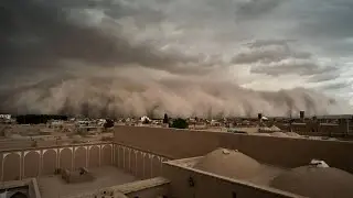 Wie im Horrorfilm: Heftiger Sandsturm in Iran